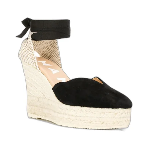Wrap-Tie Wedge Espadrilles
