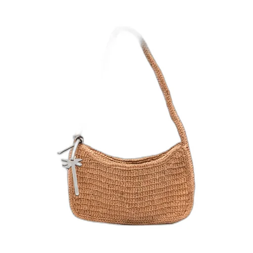 Interwoven Raffia Shoulder Bag