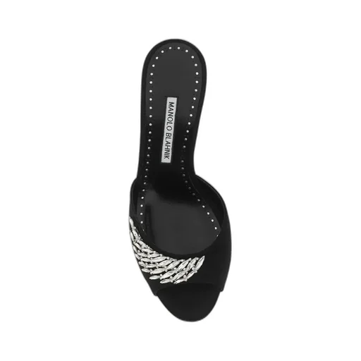 Lumana Embellished Satin Mules