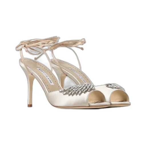 Gemstone Buckle Sandals