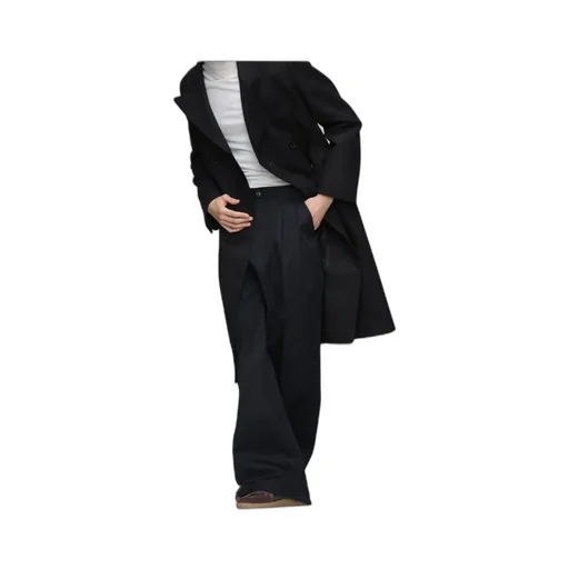 Long Sleeved Double-Breasted Coat