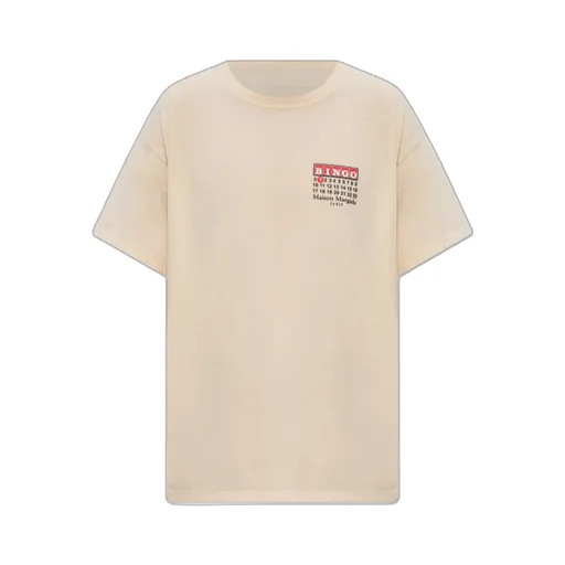 Numbers-Printed Crewneck T-Shirt