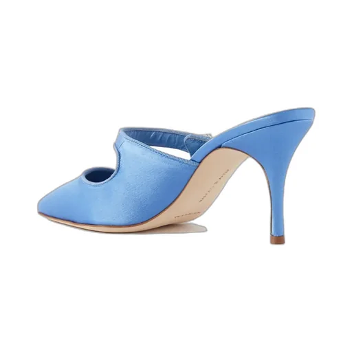 Crystal Button Muller High Heels