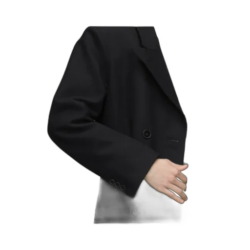 Long Sleeved Double-Breasted Coat