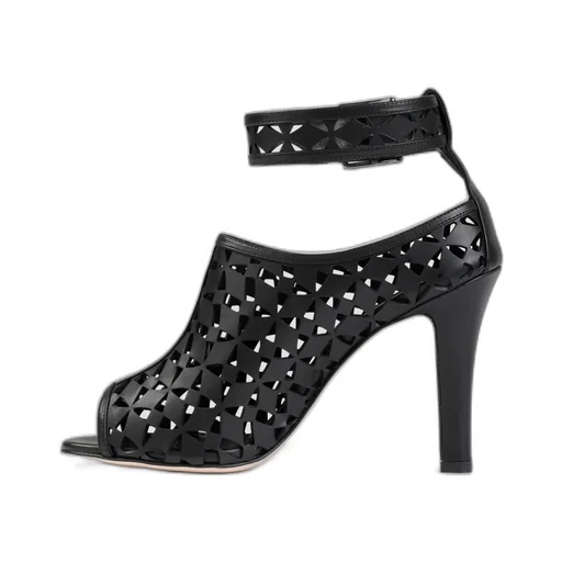 Tingah Laser-Cut Open Toe Sandals