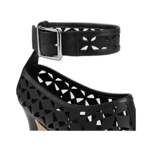 Tingah Laser-Cut Open Toe Sandals