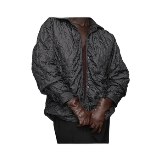 Buttoned Quilted Jacket