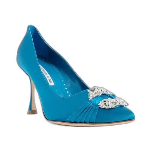 Maida Embellished Satin Pumps