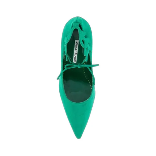 105Mm Leather Pumps