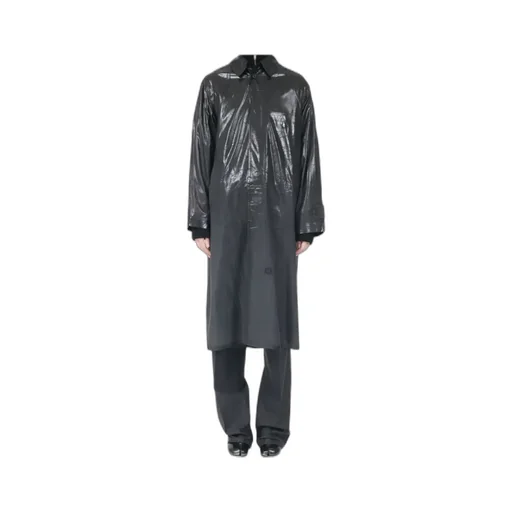 Long Sleeve Coated Trench Coat