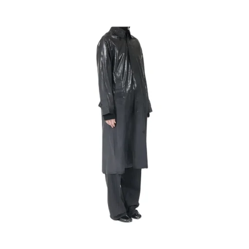 Long Sleeve Coated Trench Coat