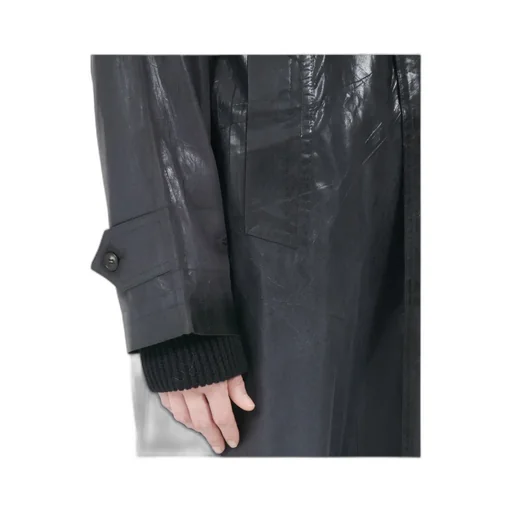 Long Sleeve Coated Trench Coat