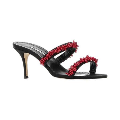 Clorettenu Embellished Satin Mules