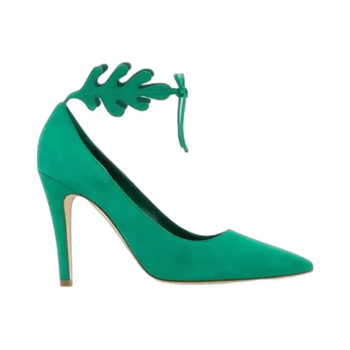 105Mm Leather Pumps
