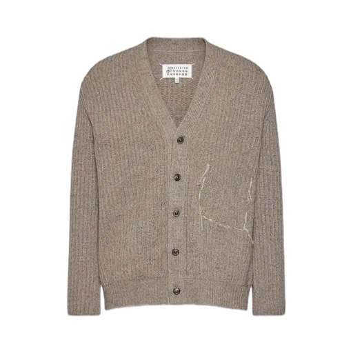 Ribbed Buttoned Cardigan