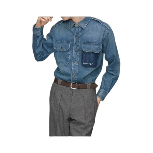 Flap Pocket Denim Shirt