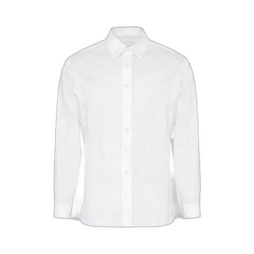 Long-Sleeved Frayed-Hem Shirt