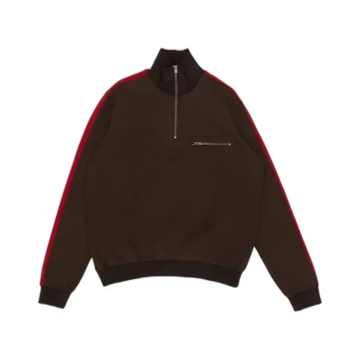 Side Stripe Detailed High-Neck Sweatshirt