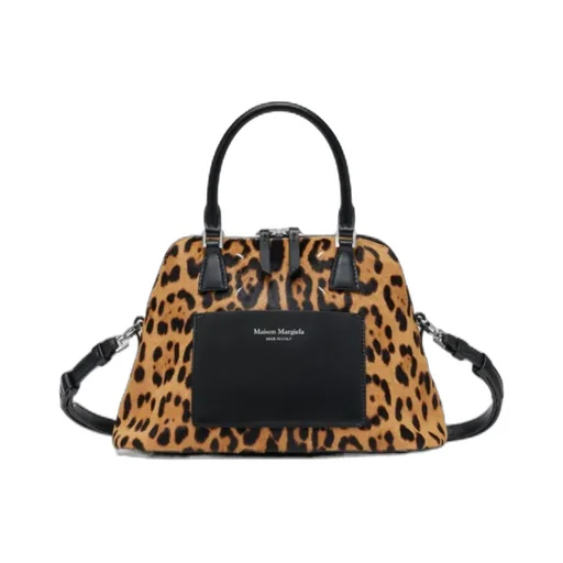 Mini 5Ac Leopard-Print Tote Bag