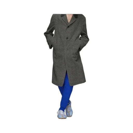 Long Sleeved Single-Breasted Coat
