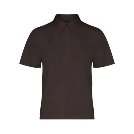 Short Sleeved Buttoned Polo Shirt