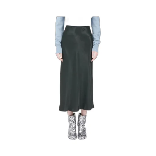 Satin Midi Skirt