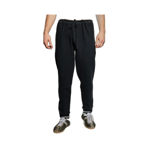 Side-Zip Wool Trousers