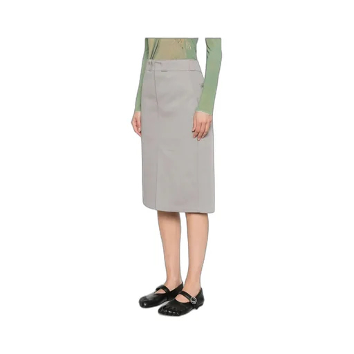 Cotton Midi Skirt