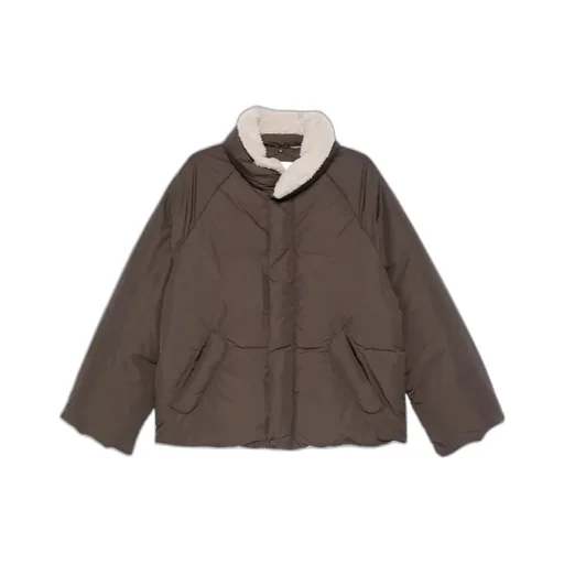Fleece-Collar Puffer Jacket