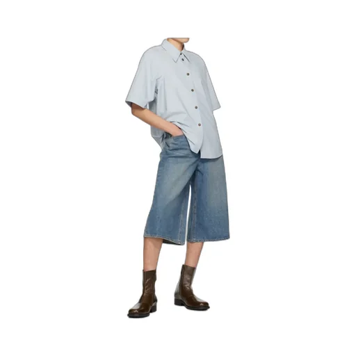 Pointed-Collar Cotton Shirt