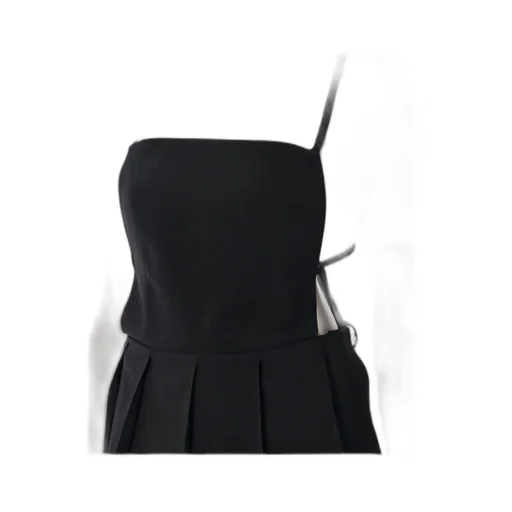 Pleated Short Dress