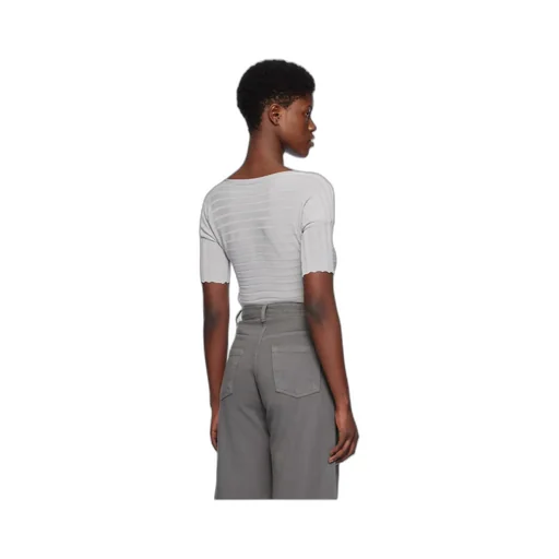 Short-Sleeved Round-Neck Sweater