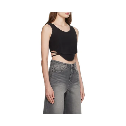 Round Collar Logo Vest