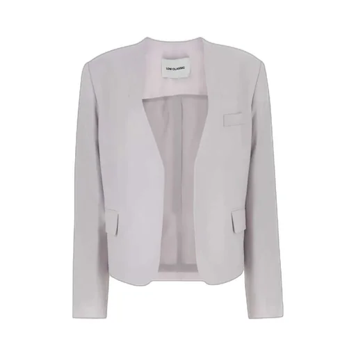 Single Breasted Collarless Tailored Blazer