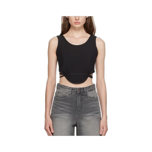 Round Collar Logo Vest