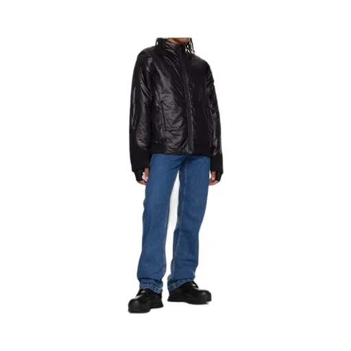 Reversible Down-Filled Polyester Satin Jacket