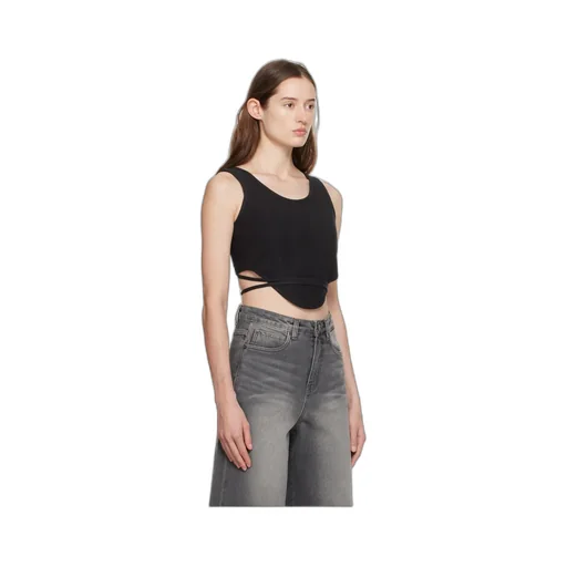 Round Collar Logo Vest