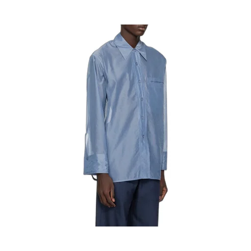 Semi-Sheer Buttoned Shirt