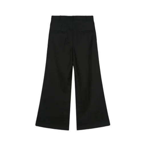 Twill Wide-Leg Trousers