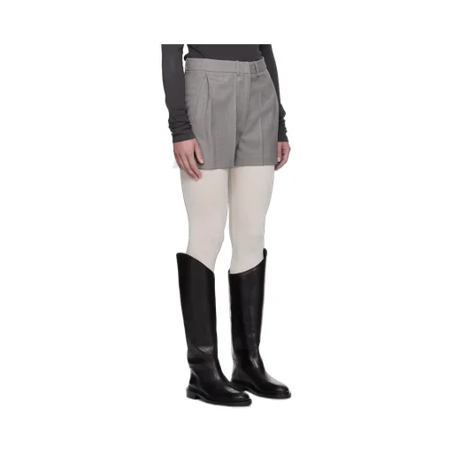 Wool-Blend Twill Shorts