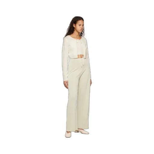 See-Through Knitted Casual Pants