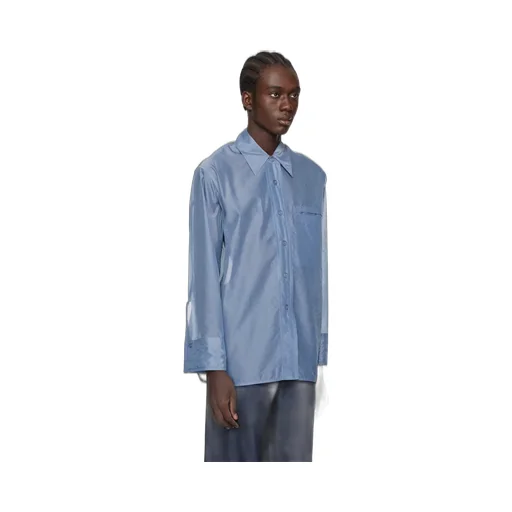Semi-Sheer Buttoned Shirt