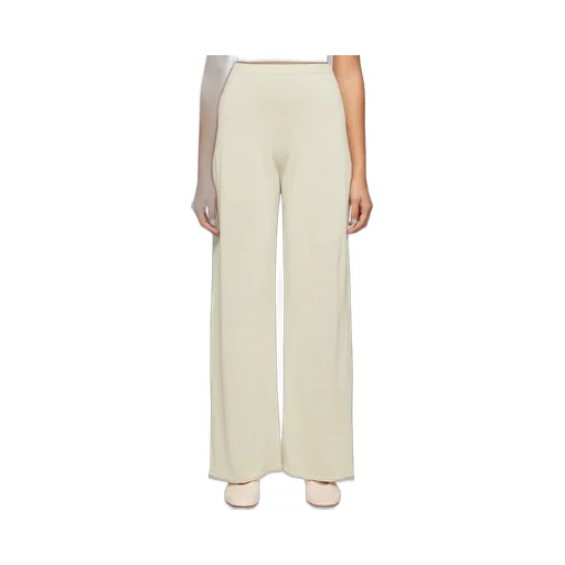 See-Through Knitted Casual Pants