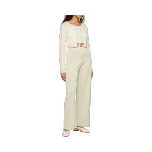 See-Through Knitted Casual Pants