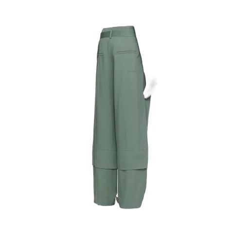 Layered Cargo-Pocket Trousers