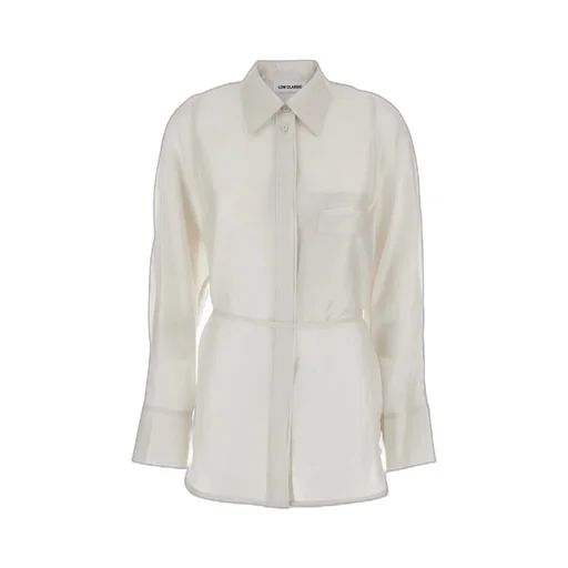 Shirt With Collar And Rear Strap