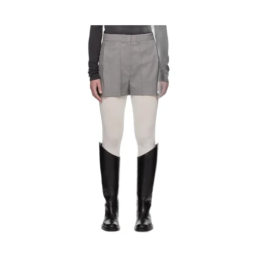 Wool-Blend Twill Shorts
