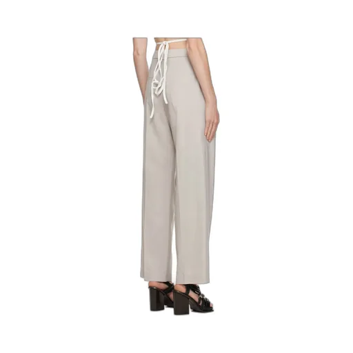 Belt Loop Deep Pleated Casual Pants