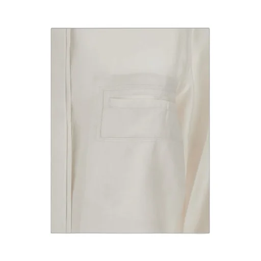Shirt With Collar And Rear Strap
