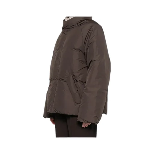 Fleece-Collar Puffer Jacket